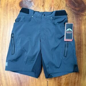 NEW Zoic Ether Cycling Shorts Small Padded Baggy Bike Biking 9 in inseam E26